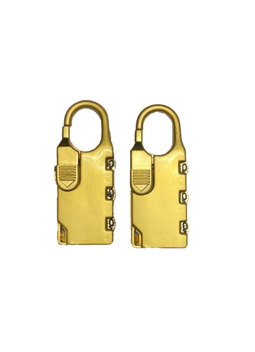 To reset the combination on a 3-digit password combination lock for a suitcase or travel bag, follow these steps: