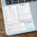 1 Pcs Windows PC Reference Keyboard Shortcut Sticker Adhesive for PC Laptop Desktop. 