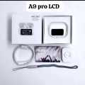 A9 Pro ANC / ENC Wireless Earbuds Bluetooth 5.3 AirPods with LCD Display, Touch Screen Case, Noise Cancelling, Smart Touch Control, In Ear Headphones. 