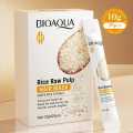 BIOAQUA RICE RAW PULP HAIR MASK ADDED RICE EXTRACT STRONG AND THOUGH HAIR REPAIR THE SPLIT AND DRY HAIR NOURISH ,SMOOTH,BRIGHTEN  NET10GX20PCS. 