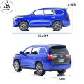 Lexus Land Cruiser Prado - New Special Luxury Edition Children's Alloy Sports Model Die-Cast Metal Toy Car - High Premium Quality with Lights & Music Sound Feature - Front Doors, Hood & Boot Openable - Size Approx. 5-Inches - White. 