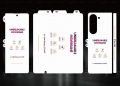 3pcs Matte Hydrogel Film Protector for Z Fold 5 Front Back Soft Film Screen Protector Cover for Galaxy Z Fold5 Protection. 