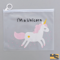 Cute Rainbow Unicorn Transparent pencil case organiser | Cute stationary items for girls. 
