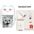 Pocket Inkless Mini Printer - 15 x Sticky Paper Roll & 15 x Thermal Paper Roll - Thermal Portable Bluetooth Wireless Thermal Printer For Kids - For Picture, Office Receipt, Label Note, QR Code - Compatible With IOS & Android - Blue & Pink. 