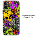 For Apple iPhone 13 Pro Awesome Collection  Skin Wrap Series 360 Protector Sheet. 