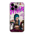 Arcane Jinx Anime Phone Case For iPhone 16 15 14 13 12 11 Mini Pro Max X XR XSMax 7 8 Plus SE20 Transparent Cover. 