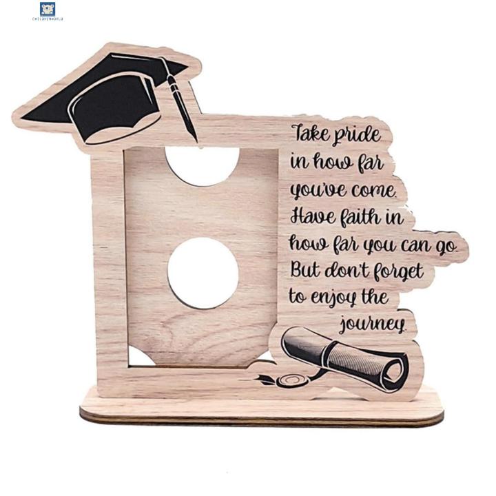 Childrenworld Back-to-school Picture Frame Graduation Picture Frame Set Diy Wooden Photo Display for Home Decor Perfect Gift for Graduates Buyers' Favorite