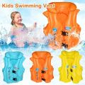 Inflatable swimming jackets for  kids different sizes(Size A, Size B, Size C). 