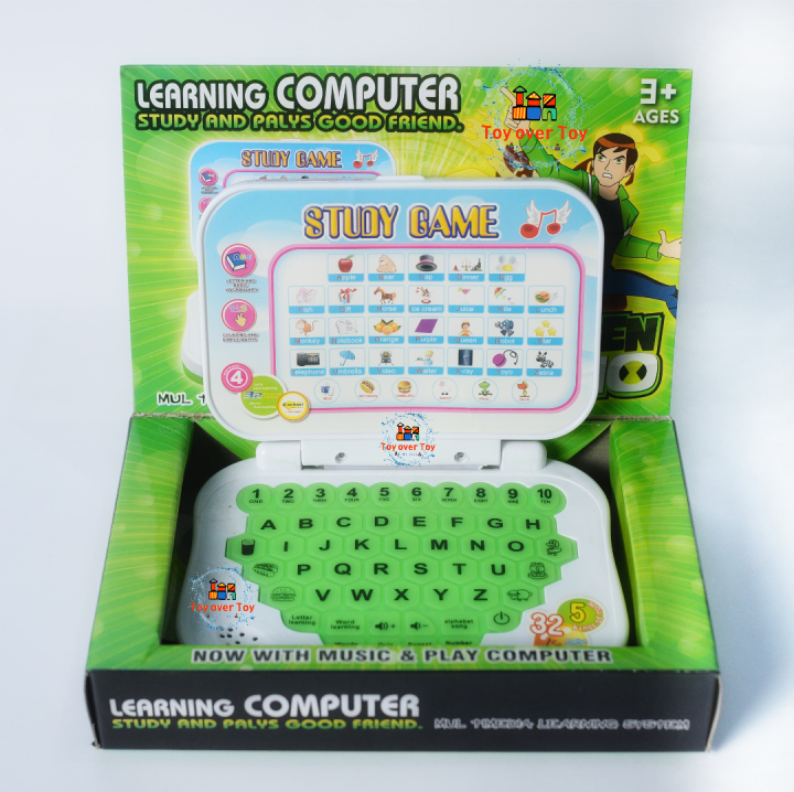 Mini Educational Laptop Toy for kids with battery operated and multiple function