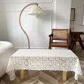 Vintage plaid lace tablecloth vintage bright silk flower bedside table cover towel. 