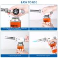 Kitchen Culinary Torch, Professional Torch Kitchen Blow Lighter Adjustable Flame with Reverse Use for Creme Brulee, Searing, Baking, BBQ (Butan Gas Not Included). 