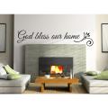 Vinyl Wall Art Decal | "God bless our home" | Housewarming Decor ~ Home Decor - by sticker maker. 