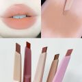 Lady Plump Lips Contour Pen / Flat Design Velvet Matte Lip Liner Pen / Women Lip Cosmetics / 5 Colors Smooth Velvet Lipliner Pencil / Waterproof Non-stick Cup Lipstick. 