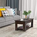Creative Home Collection Lift Top Coffee Table with Hidden Compartment and Storage Shelf, Rising Tabletop Dining Table for Living Room Reception in Ready to Assemble Form. 