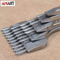 Leather Craft Tool Set Stainless Steel Hole Chisel Graving Stitching Punch Tools Kit. 