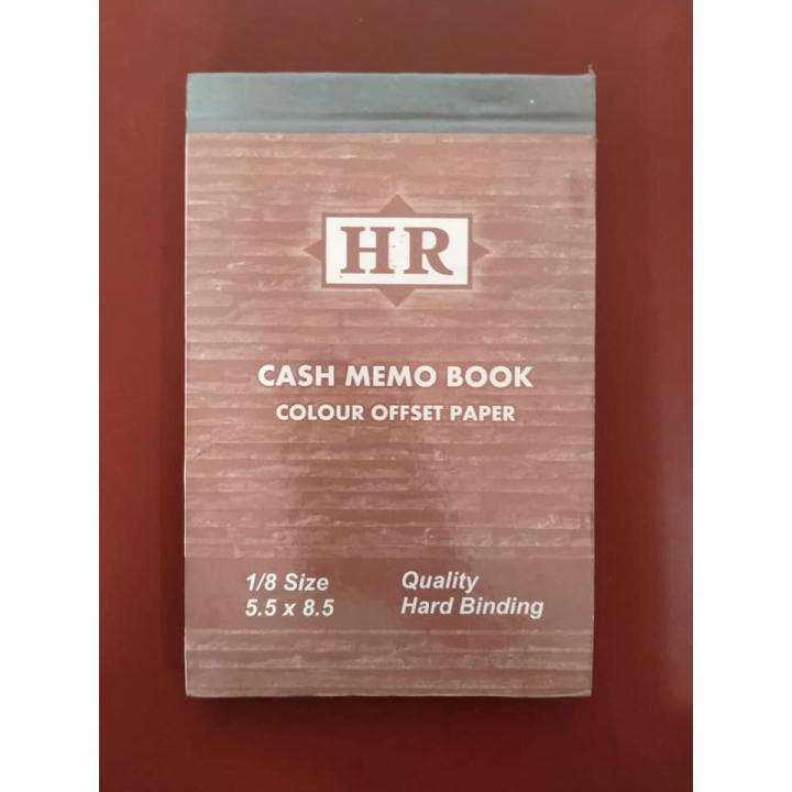 Cash memo bill book imported  quality 1/8 size 5.5 x 8.5  (3 pc.)