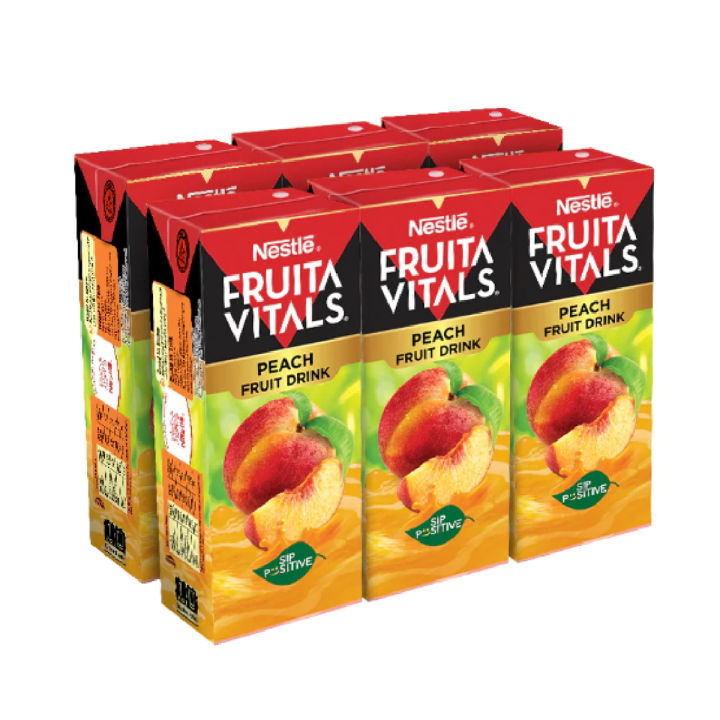 Juice - NESTLE FRUITA VITALS Peach Fruit Drink 200 ml - pack of 6
