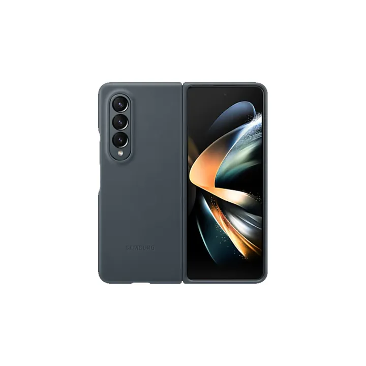 Samsung%20Galaxy%20Z%20Fold%204%20Leather%20Cover%20Black%20-%20Image%202