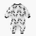 Sanlutoz Cute Panda Warm Fleece Cozy Winter Baby Rompers Long Sleeve Infants Little Kids Jumpsuits Clothing Zipper Korean Style. 