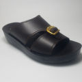 Fit Footwear Synthetic Leather PU Slide for Men - Arabic Sole Slide for Men - Discovery Sole Waterproof Chappal- Arbi Sole Chappal for Men - Arabic Thick Sole Chappal for Men - PU Chappal for Men. 