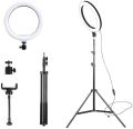 RGB LED Ring Light MJ26, MJ33, MJ36, MJ45 LED Soft Multi Colors Ring Light With Tripod Stand Phone Clip Colorful Photography Lighting. 