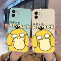 chenyyka for Realme GT Neo Flash Case Fashion Cutely Psyduck Side Square Edge Protect Softcase Thin Pattern Silicone Casing Full Lens Cover Camera Shockproof Cases. 
