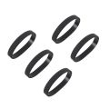 Wrist Band Bangle-5 x Bracelet-Black(20cm). 