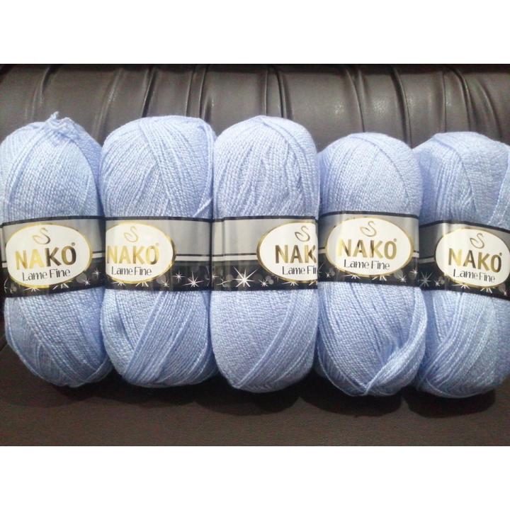 Nako lame fine yarn imported 5x balls made in turkey