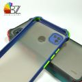 Tecno Pop 4 LTE Shockproof Armor Case Matte Translucent Hybrid Back Cover with Camera Protection. 