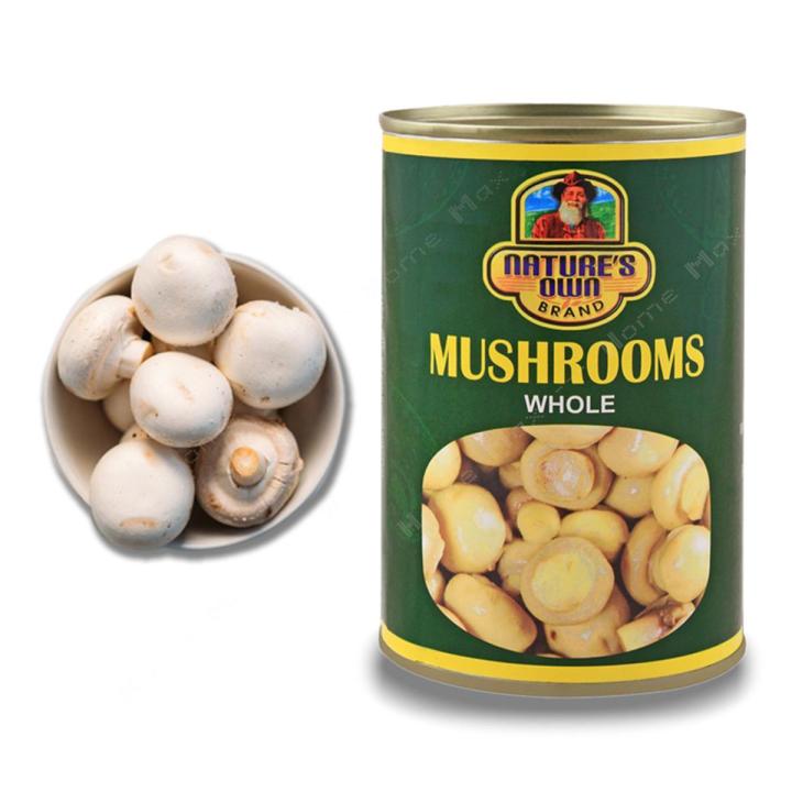 Nature's Own Brand Mushrooms Whole, Tin, 400g