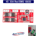 4S 14.8V 30A High Current 18650 Li-ion Lithium Battery Charger Protection Board 4s30a BMS Module With Overcharge and Short Circuit Protection. 