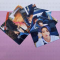 BTS Album Photocards Pack of 7 for Deco - Double side Album With Logo Large. 