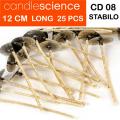 CD 8 Series Wick ( Stabilo Wick ) Candle Wicks -25 Pcs - Length 4.71 Inches - 2mm - Made In Usa. 