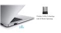GKM901 Ultra Slim Silent Wireless 2.4GHz Mini Keyboard and Mouse Set with USB Bluetooth Receiver for PC Laptop. 