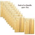 Ice Cream Sticks Large (Pack of 10 Bundle 420+ Pcs) Wooden Ice Cream Sticks for Art Craft Sticks. 