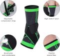 Adjustable Compression Ankle Brace 1 Piece Breathable Elastic Support Sleeve for Sports Running Gym Exercise Fitness Men and Women. 