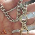 Durable Safety Keychain with Hook and Chain for Bike, Jeans, Wallet, Backpack. 