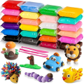Velocious Bounce Clay 12 Different Color Fluffy Foam Clay with Tools, Pack of 12 (1 Piece Each Color) (Pack of 4) Super Light DIY Clay for Model air Dry Clay Fun Toy, Creative Art DIY Crafts, Gift for Kids. 