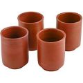 pack of 2 -Clay glass naturally cooled-. 