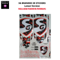 Latest Version SG RED Cricket Bat Sticker | Branded Quality SG 3D Embossed Cricket Bat Sticker | 2023 Latest SG Players Edition Cricket Bats 3D Stickers. 