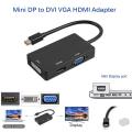 Mini Display Port Thunderbolt to HDMI VGA DVI Adapter For MacBook Pro Mac Air. 