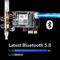 WiFi 6 e Bluetooth 5.3 PCIe Adapter CUDY AX5400. 