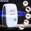 AzaTech Pest Reject Insect Repeller Ultrasonic Repellent Mouse Electronic Ultrasound Mosquito Spiders Cockroach Killer Repellents Electric Rat Reject Mice Indoor Insects Mosquitoes Bugs Fly Bug Rejection Spider Rodent Roachs Lamp. 