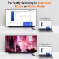 CableCreation USB 3.0 to HDMI Adapter with DisplayLink, USB External Display Graphics Adapter Compatible with Windows 11,10 and macOS,. 