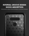 Leweisi Carbon Fiber Bumper Phone Case For LG K51 / LG Q51 / LG Reflect Back Cover Coque Shockproof Protective. 