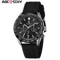 AOCASDIY brand fashionable luxury waterproof timing code watch date quartz men's watch. 