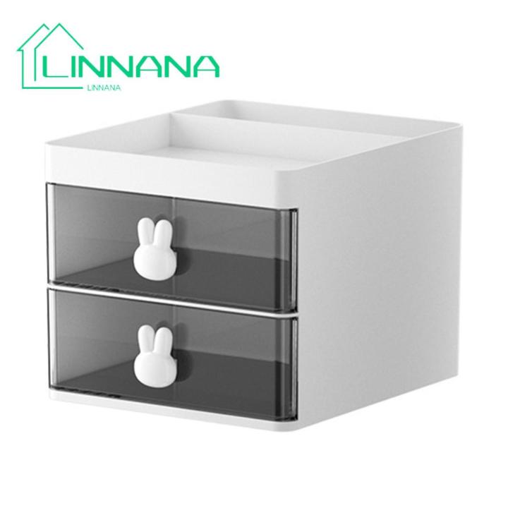 Desktop Storage Box High Capacity Desktop Makeup Drawer Organizer