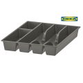 IKEA SMÄCKER Cutlery tray Drawer Organizer with five Sections and Nonslip Tray- Flatware, Utensil, Cutlery Kitchen Divider (Also for Desk and Office). 