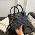 Fashion Small Women Bags Shoulder Bag Ladies Hit Color Stitching Bag Messenger Bag PU Mini Square Bag Purse. 