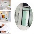 Oval Acrylic Mirror Decoration wall mirror sticker , Self adhesive Flexible mirror Best Price. 